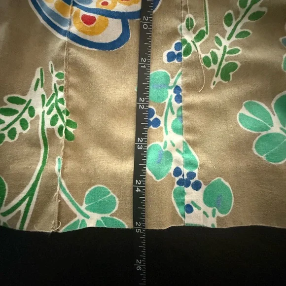 Vintage Herman Geist Midi Skirt Butterfly, Dragonfly & Floral Print 70’s Small-4 - Picture 14 of 16